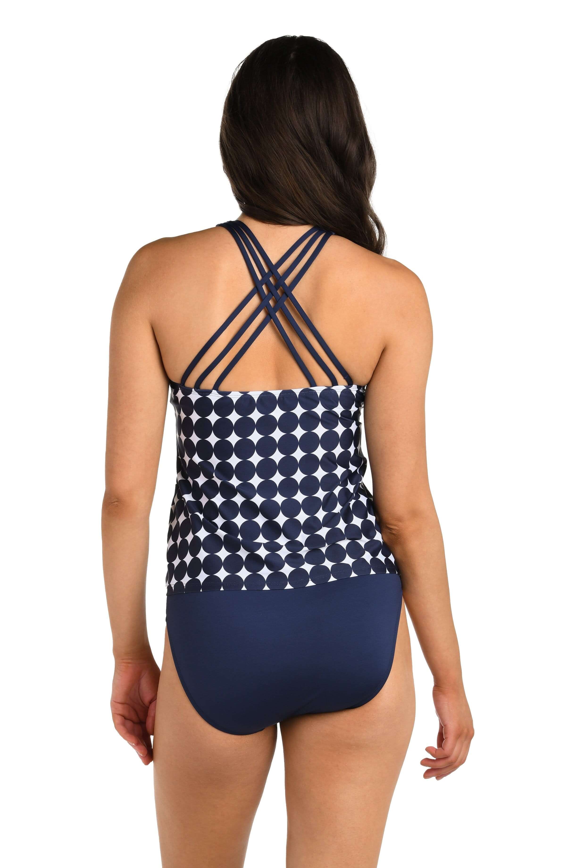 24th & Ocean Mod Illusions Underwire Crossback Tankini Top (Plus Size) - Final Sale main image 1