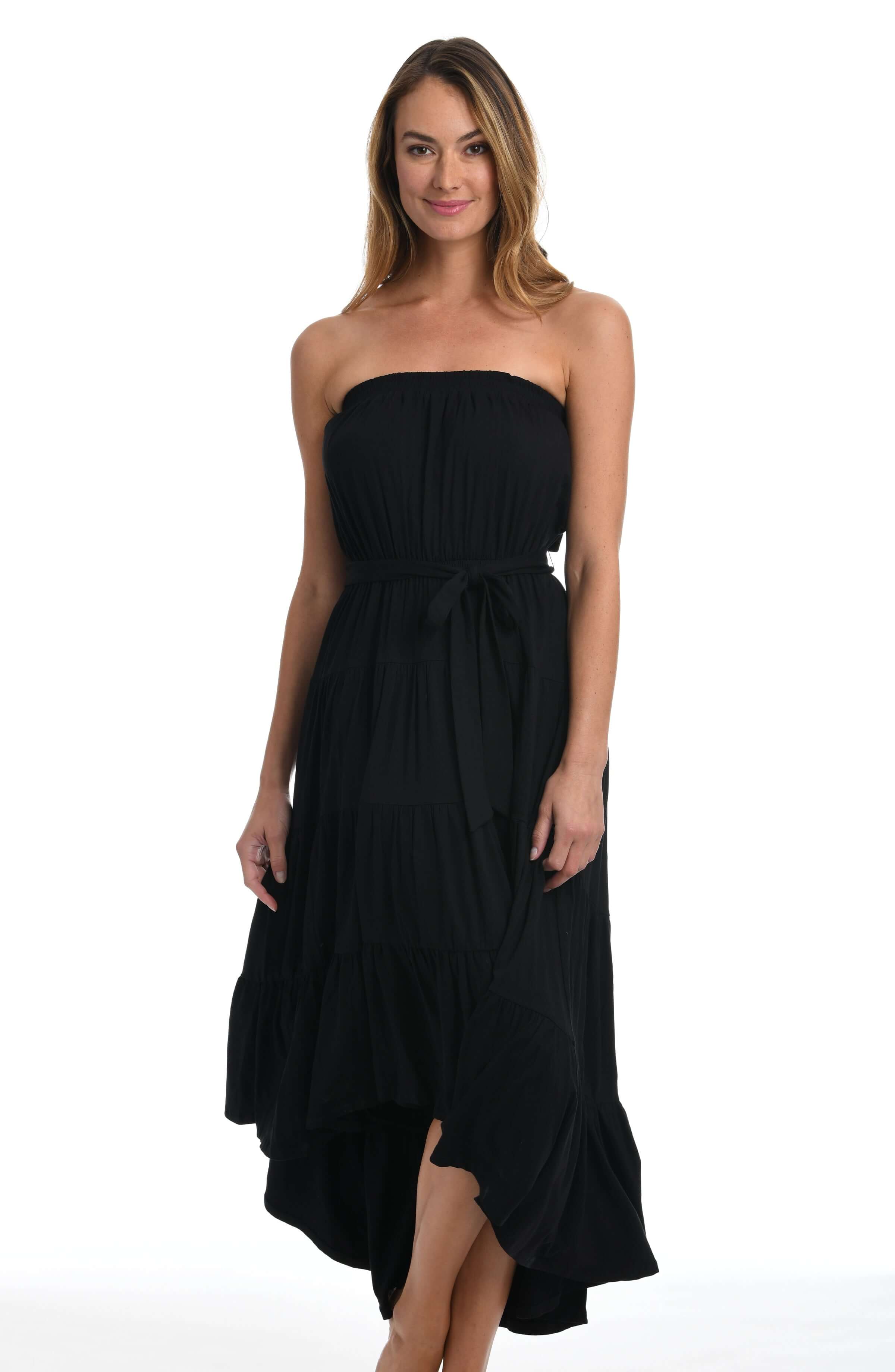 La Blanca Strapless Cover-Up Dress - Black - Size XL La Blanca Strapless Cover-Up Dress - Black - Size XL