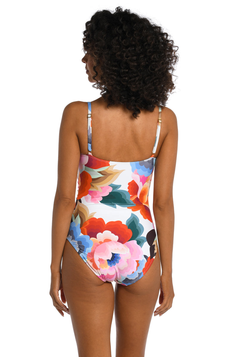 Floral Rhythm Lingerie One Piece | La Blanca