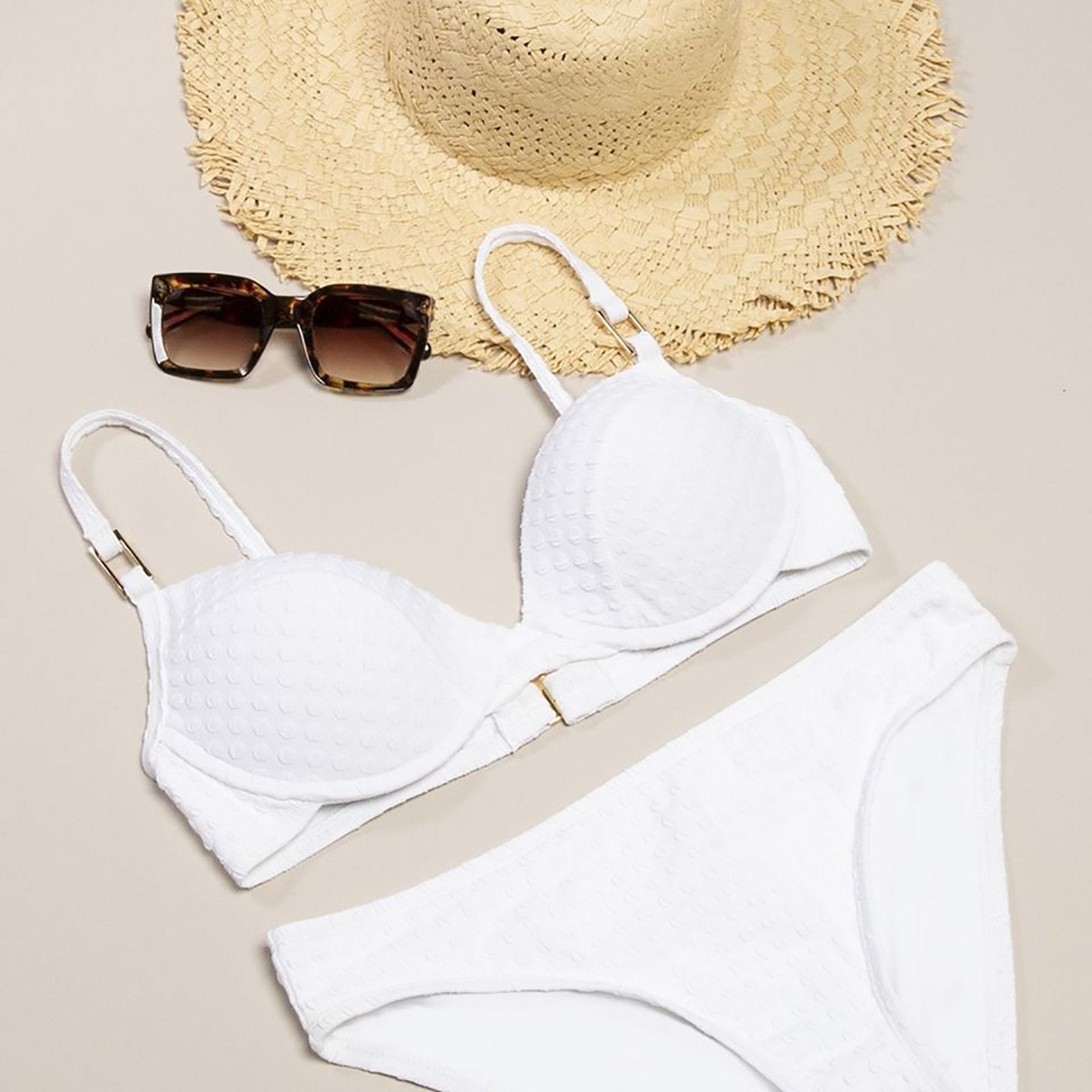 backpack travel use bikini top as bra London Lingerie Bag Cream Featuring a multicolor print CROCHET BAG AMBER