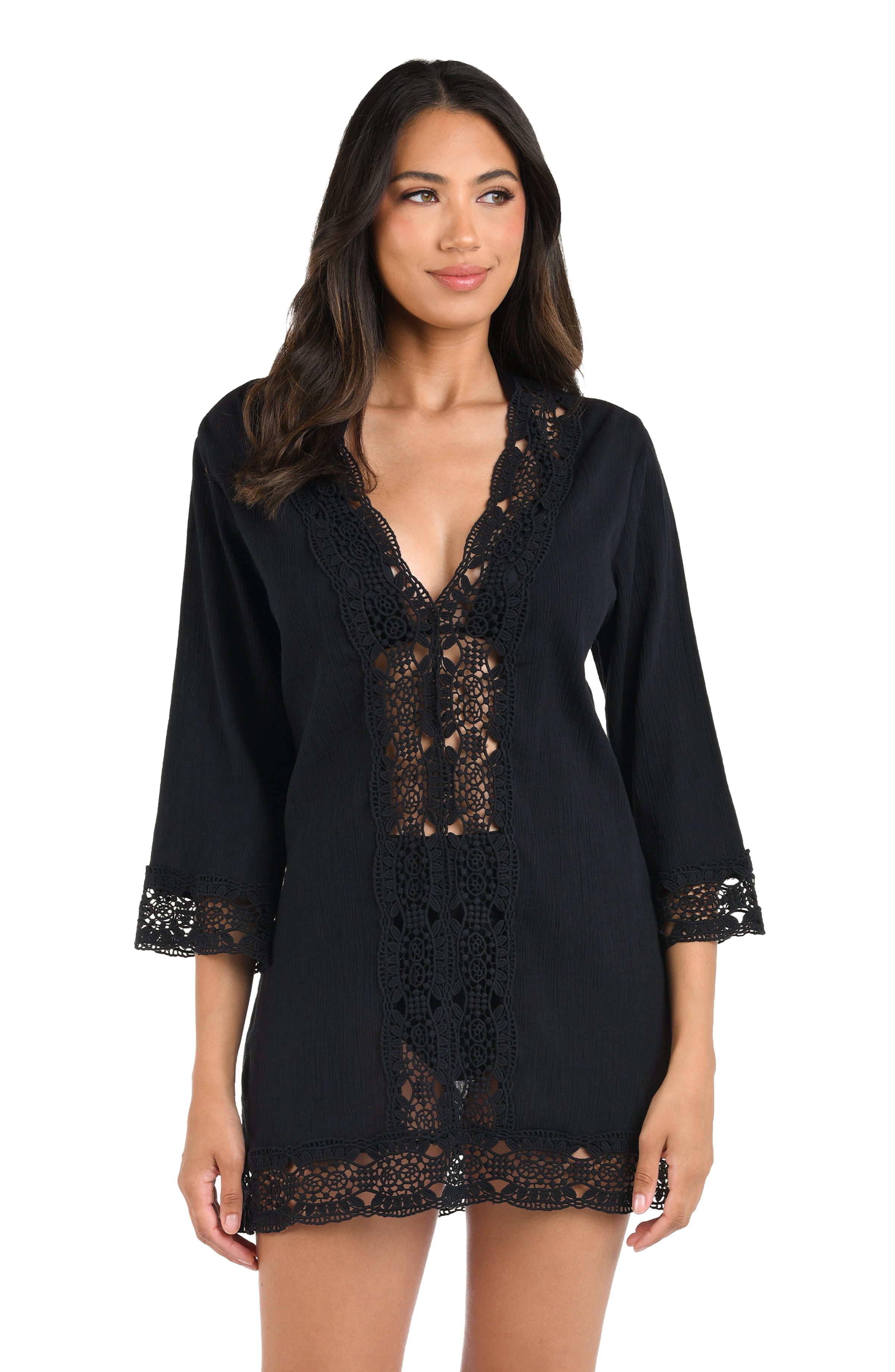 Island Fare V-Neck Tunic - FINAL SALE LA BLANCA Island Fare V-Neck Tunic - FINAL SALE LA BLANCA