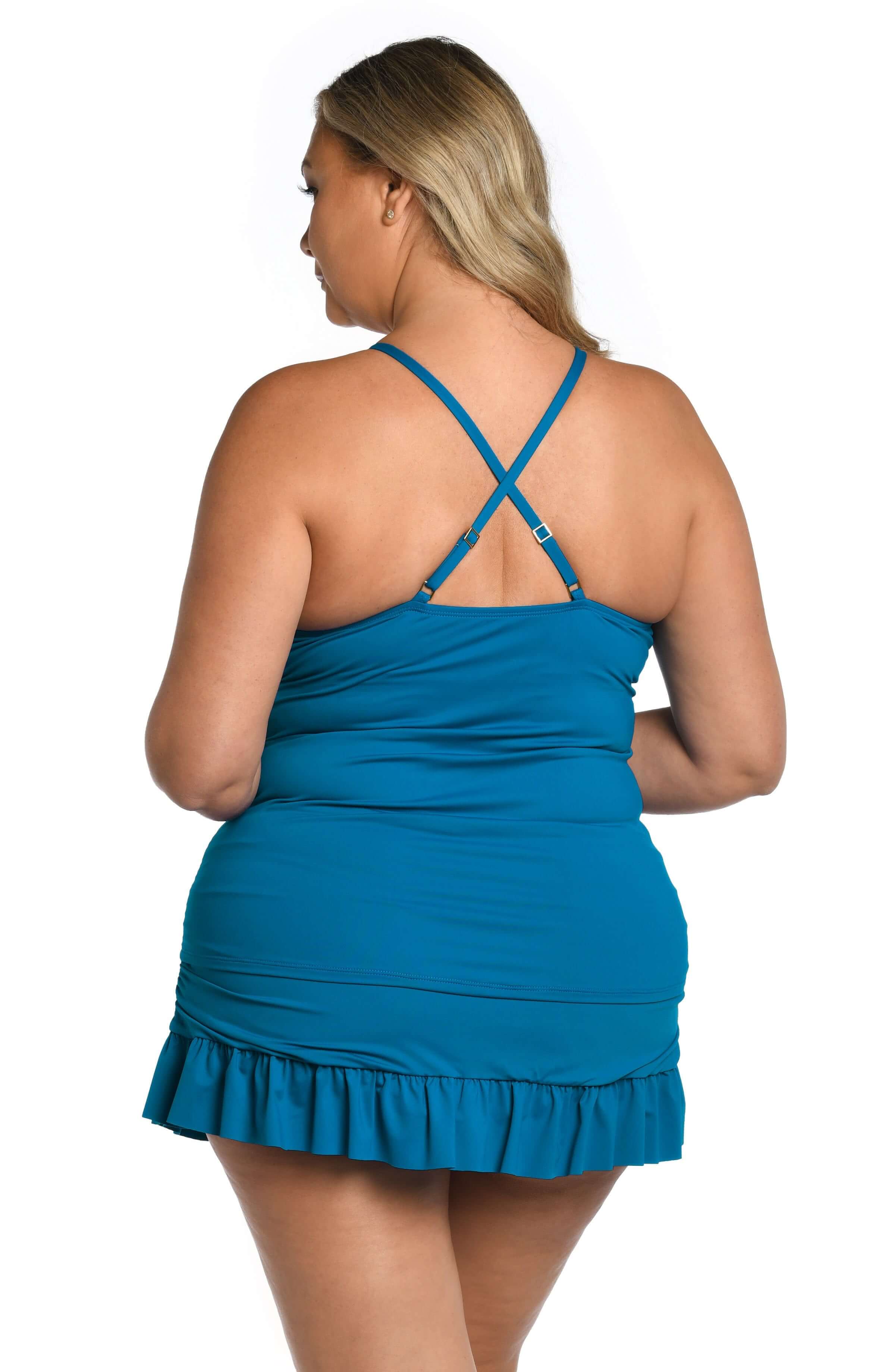 Top Tankini La Blanca - Scollo Alto Con Keyhole Donna