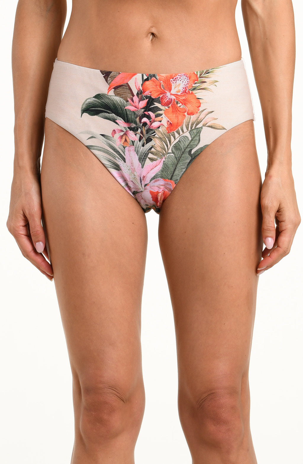 La Blanca Courtyard Palms Mid Waist Bottom - Champagne