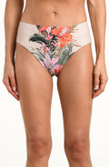 La Blanca Courtyard Palms Mid Waist Bottom - Champagne