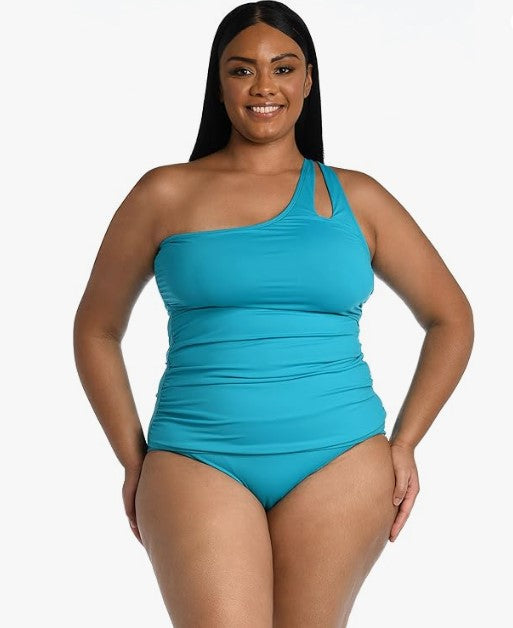 
                  
                    Island Goddess One Shoulder Keyhole Tankini Top - Turquoise (Final Sale)
                  
                