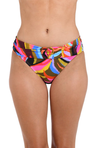 Tropic Waves Shirred Band Hipster Bottom