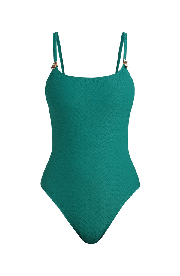 Floating image of green one piece