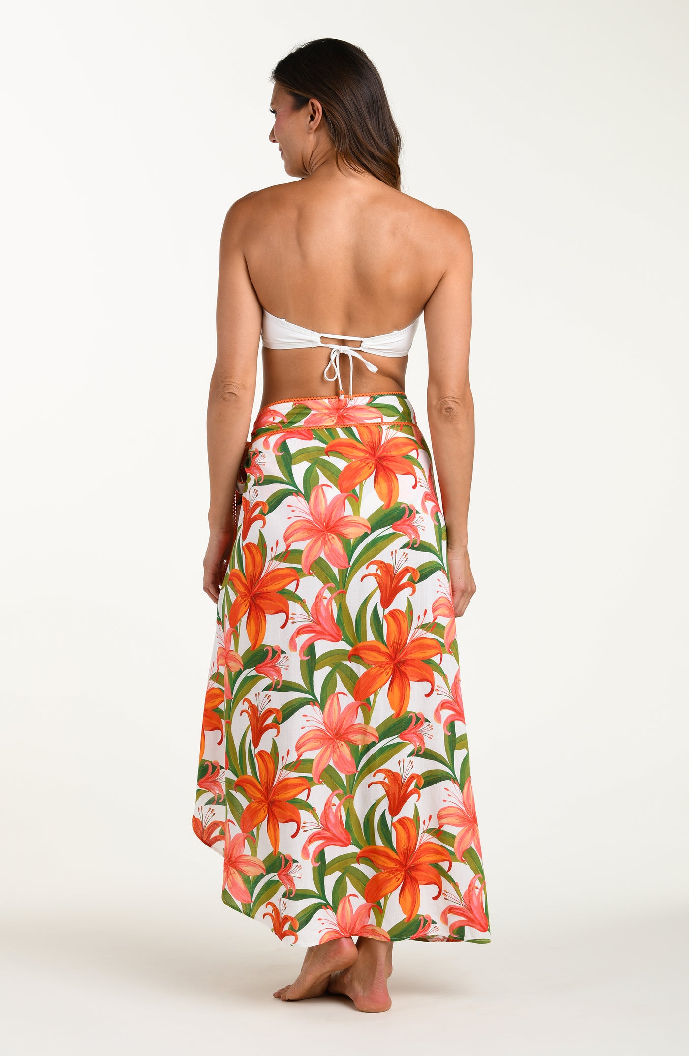 
                  
                    Jungle Blossoms Hem Sarong Wrap Skirt
                  
                