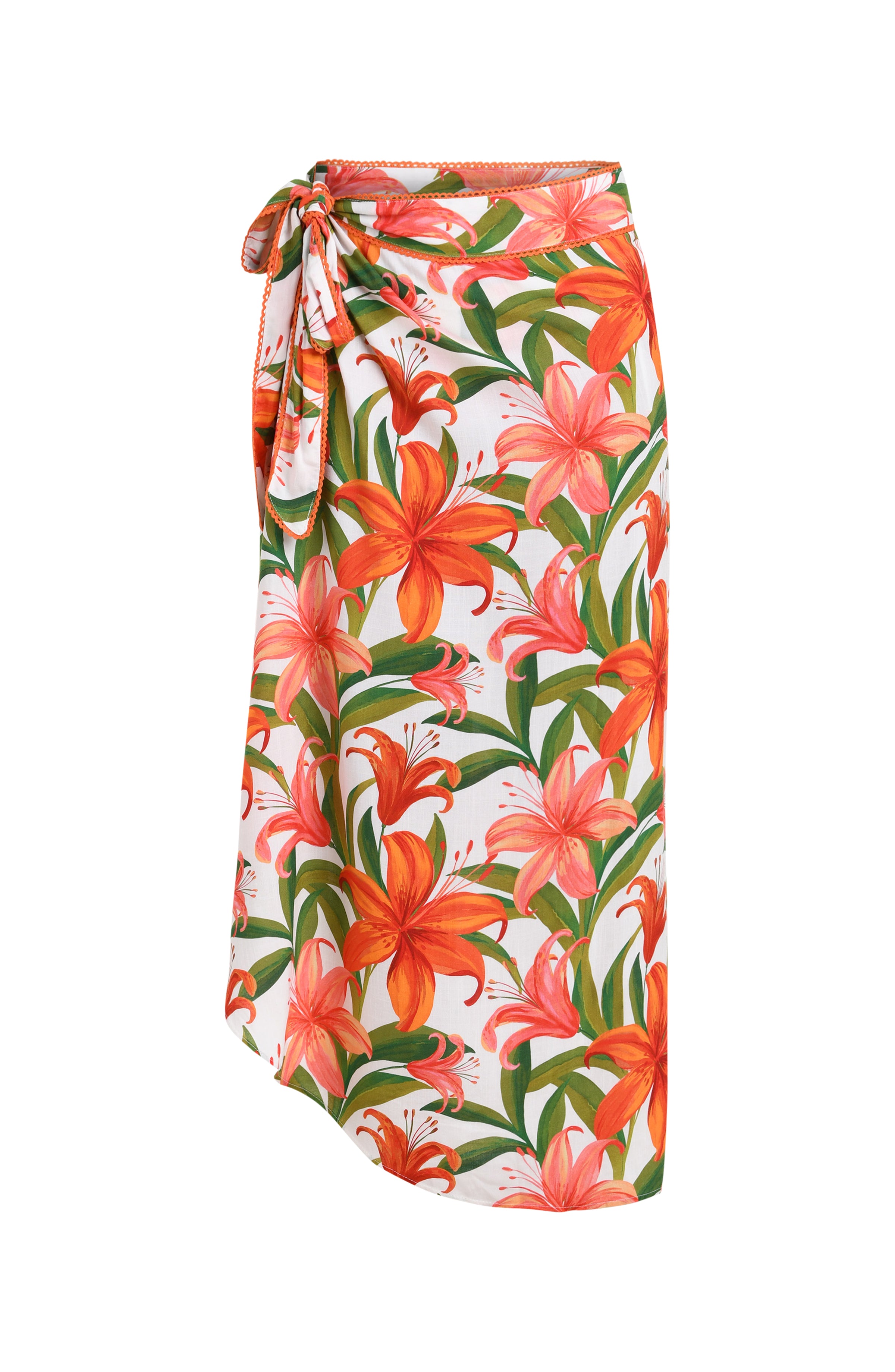 floral skirt on a white background