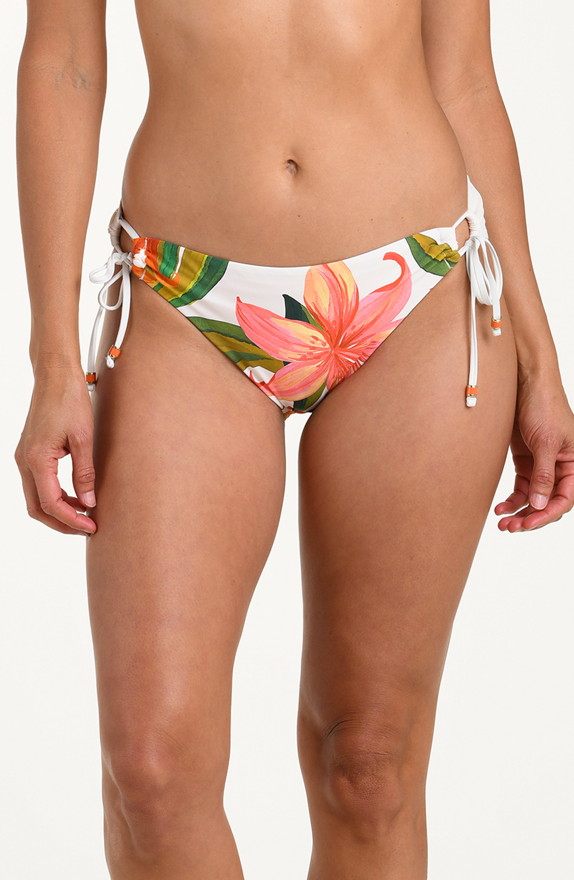 floral swimsuit bottom on a white background