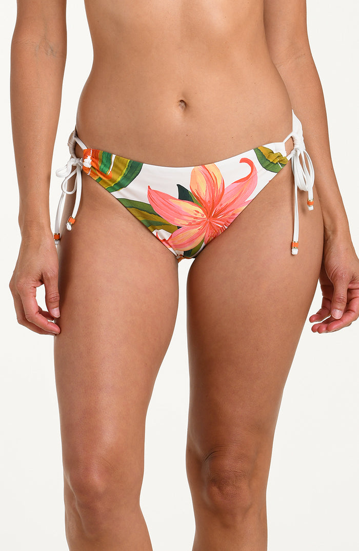 floral swimsuit bottom on a white background