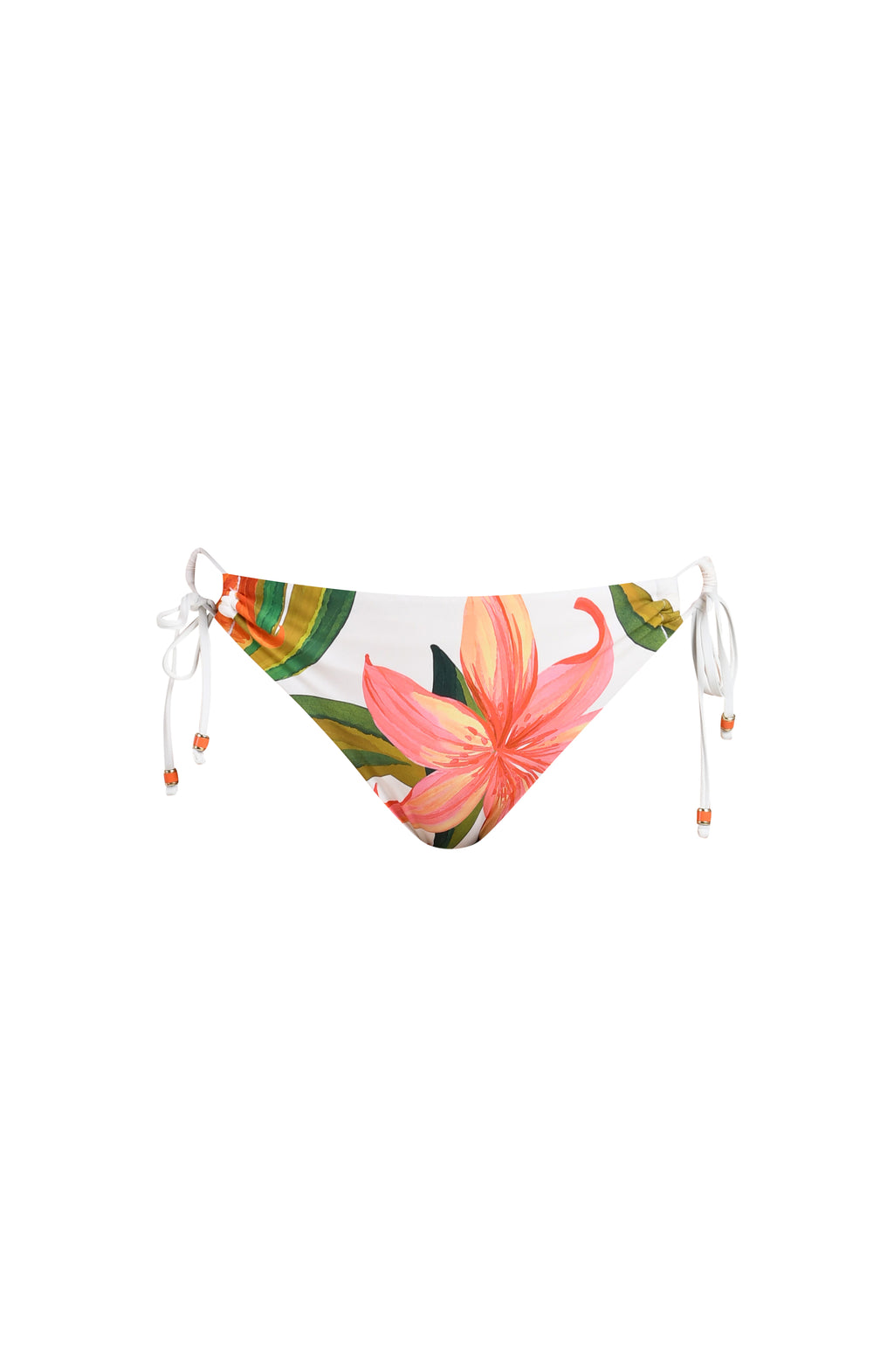 floral swimsuit bottom on a white background