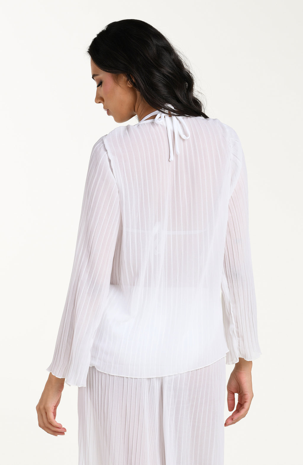 Sunbeams Long Sleeve Pleated Top