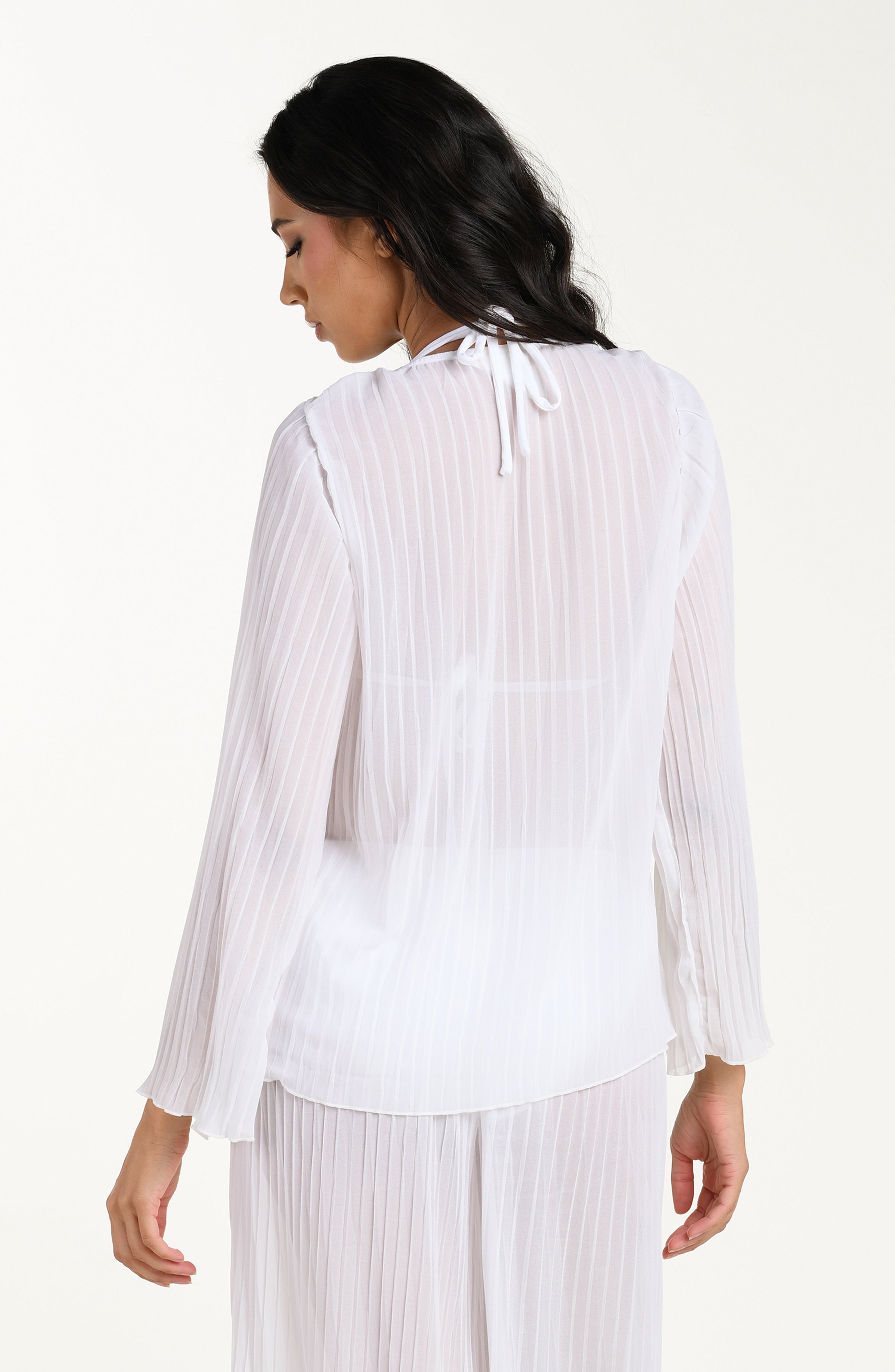Sunbeams Long Sleeve Pleated Top
