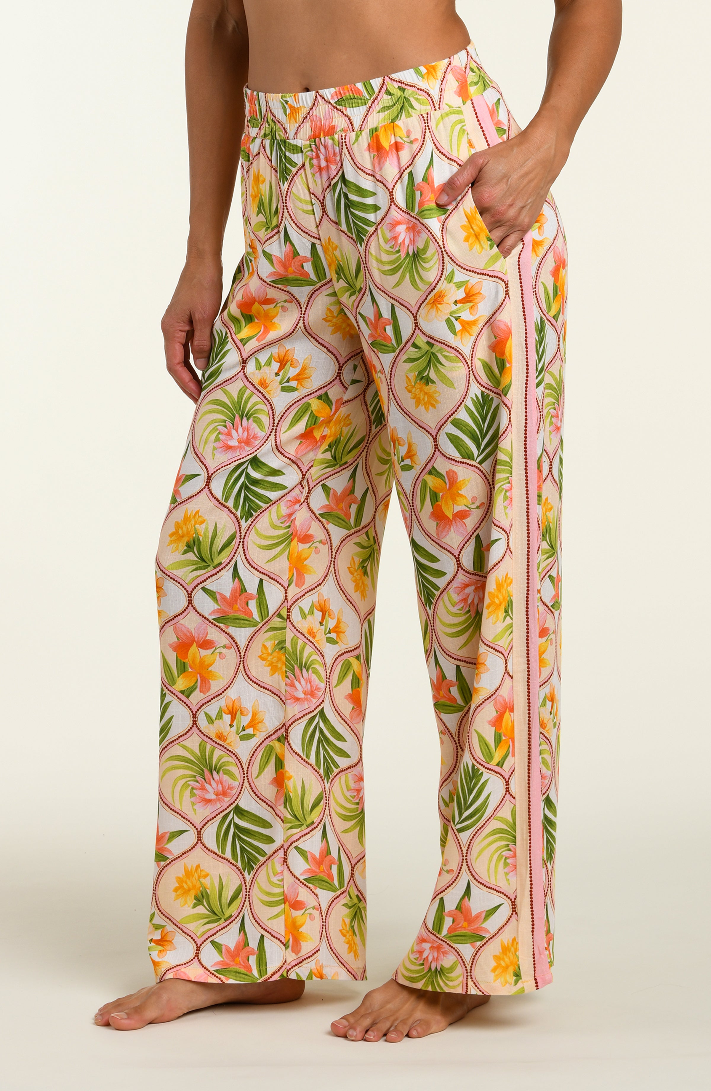Palm Nouveau Beach Pants – LA BLANCA