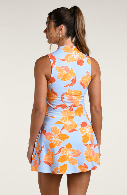 Sport Outline Floral Sleeveless Top