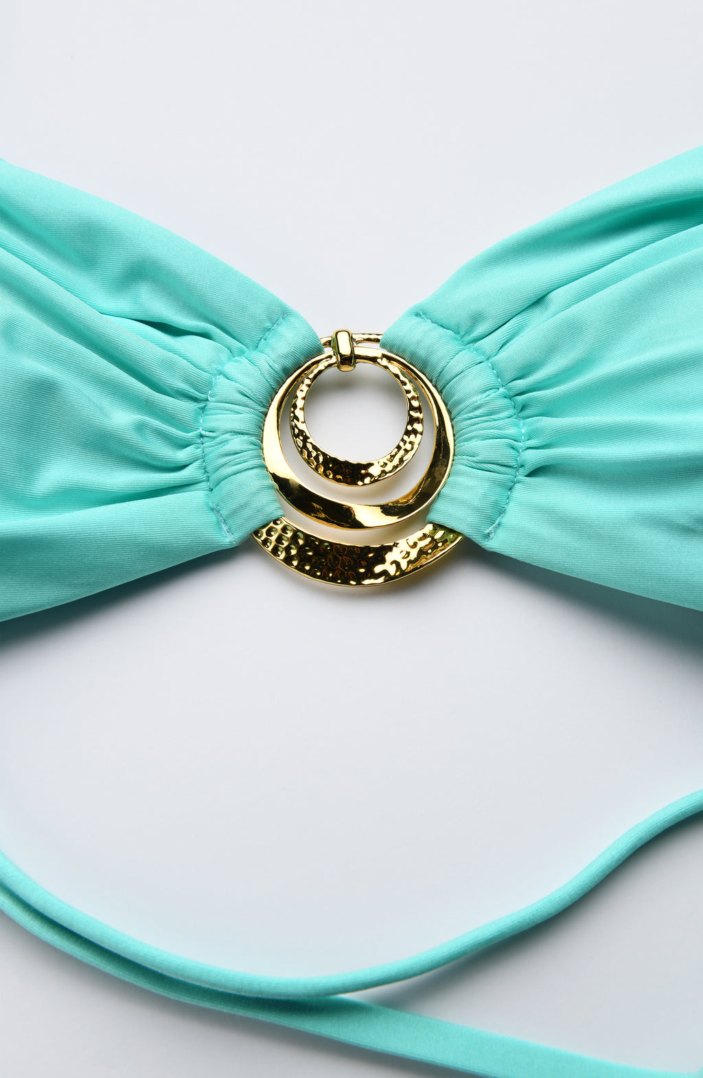 Detail image of a Sunshine 79 Sunshine Solids Sweetheart Bralette Top in Seagalss.