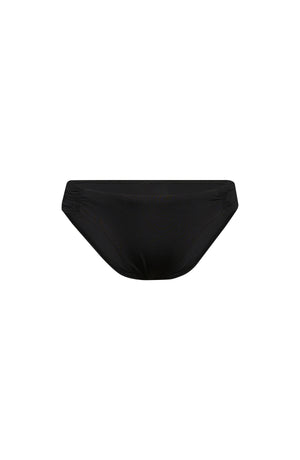 Image of the Sunshine 79 Sunshine Solids Side Shirred Hipster Bottom in Black.