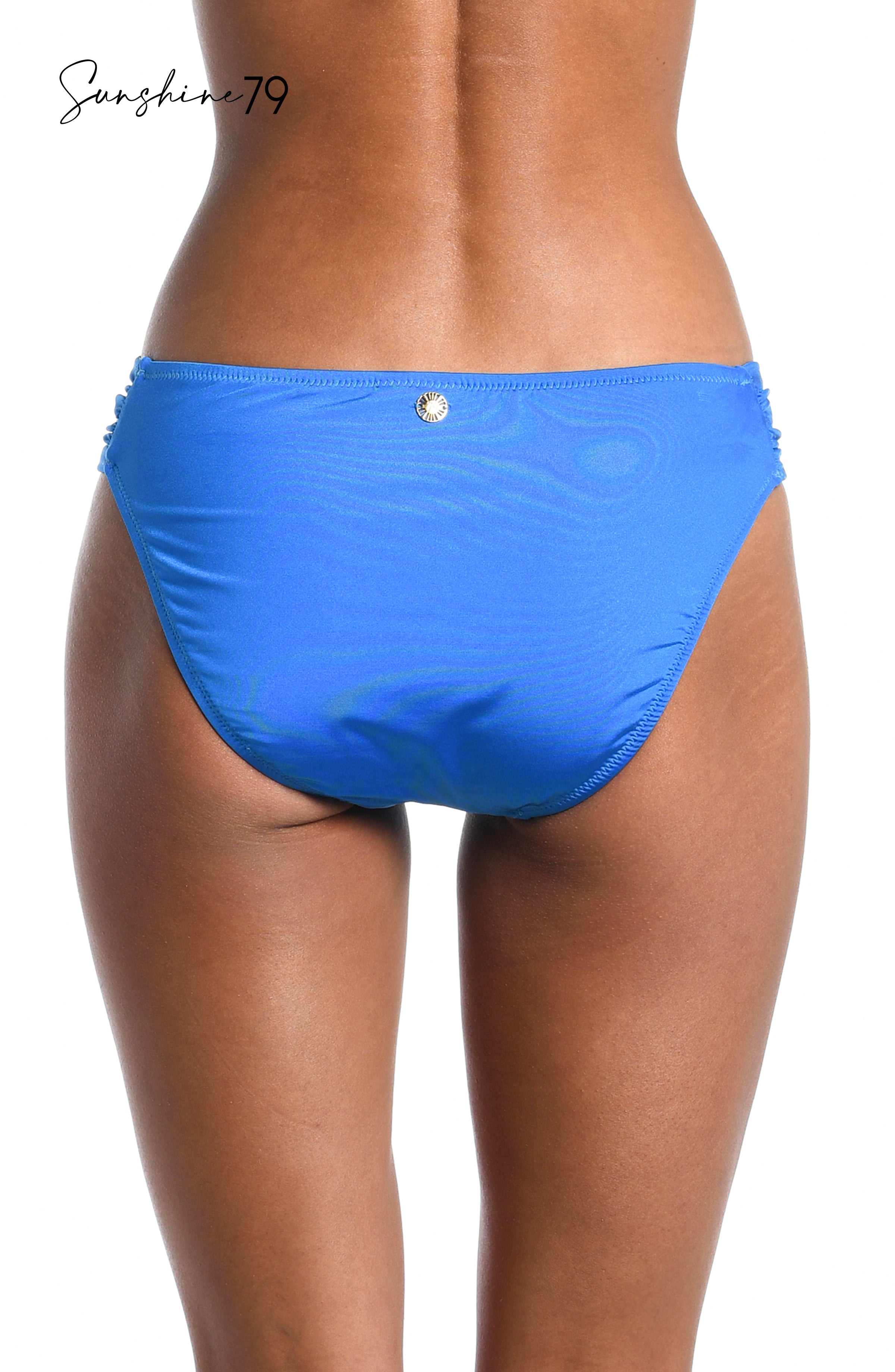 Sunshine 79 Sunshine Solids Side Shirred Hipster Bottom - Pacific