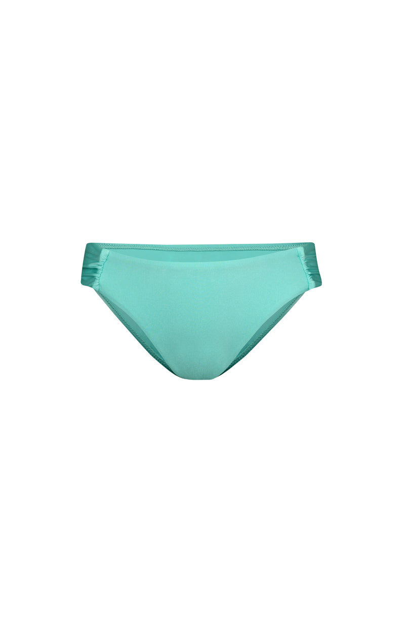 Image of the Sunshine 79 Sunshine Solids Side Shirred Hipster Bottom in Seaglass.