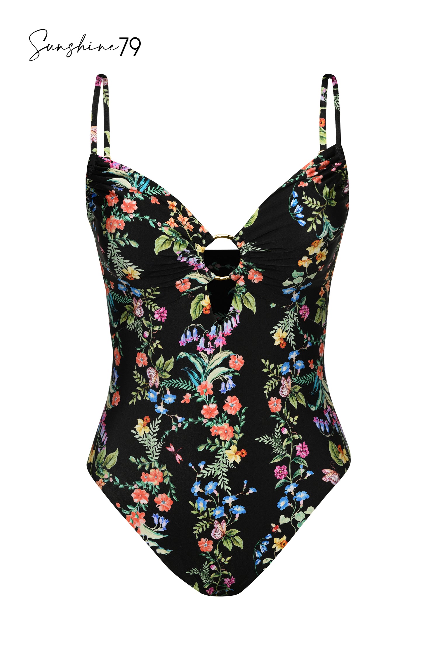 Hawaiian Lily Reversible Deep V One Piece Swimsuit – shopsigal