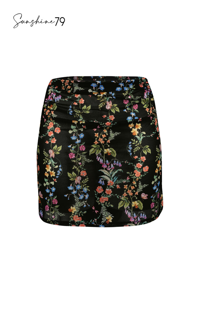Sunshine 79 Wildflower Vines Mesh Skirt Cover Up