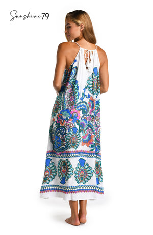 Sunshine 79 Feel Good Paisley Maxi Dress Cover Up