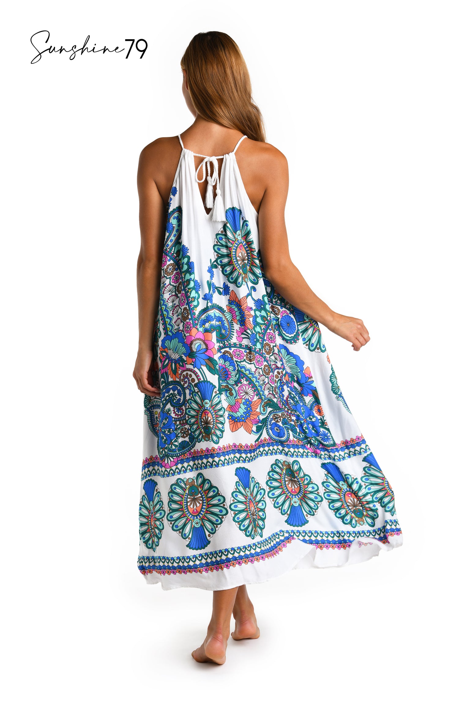 Sunshine 79 Feel Good Paisley Maxi Dress Cover Up