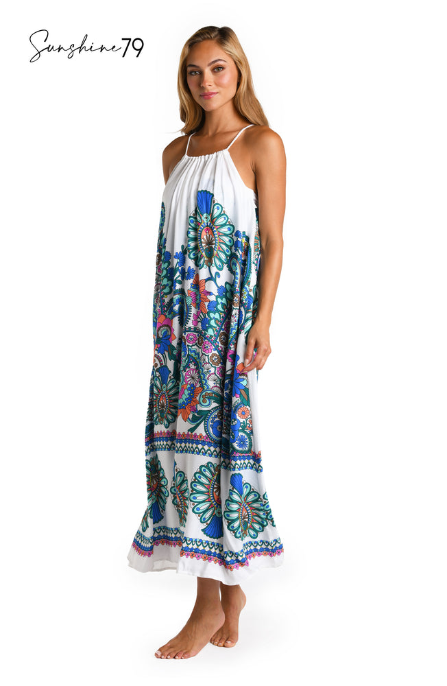 Sunshine 79 Feel Good Paisley Maxi Dress Cover Up