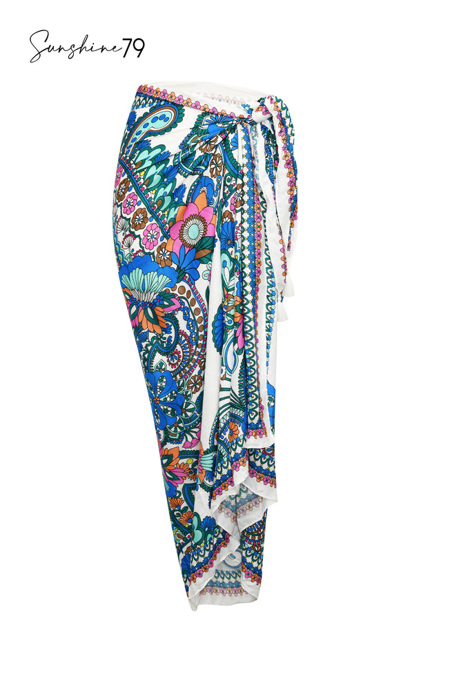 
            
                Load image into Gallery viewer, Feel Good Paisley Swimsuit Beach Cover Up Pareo
            
        