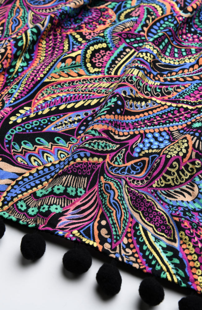 Detail image of Sunshine 79 Disco Dream Cover-Up fabric.