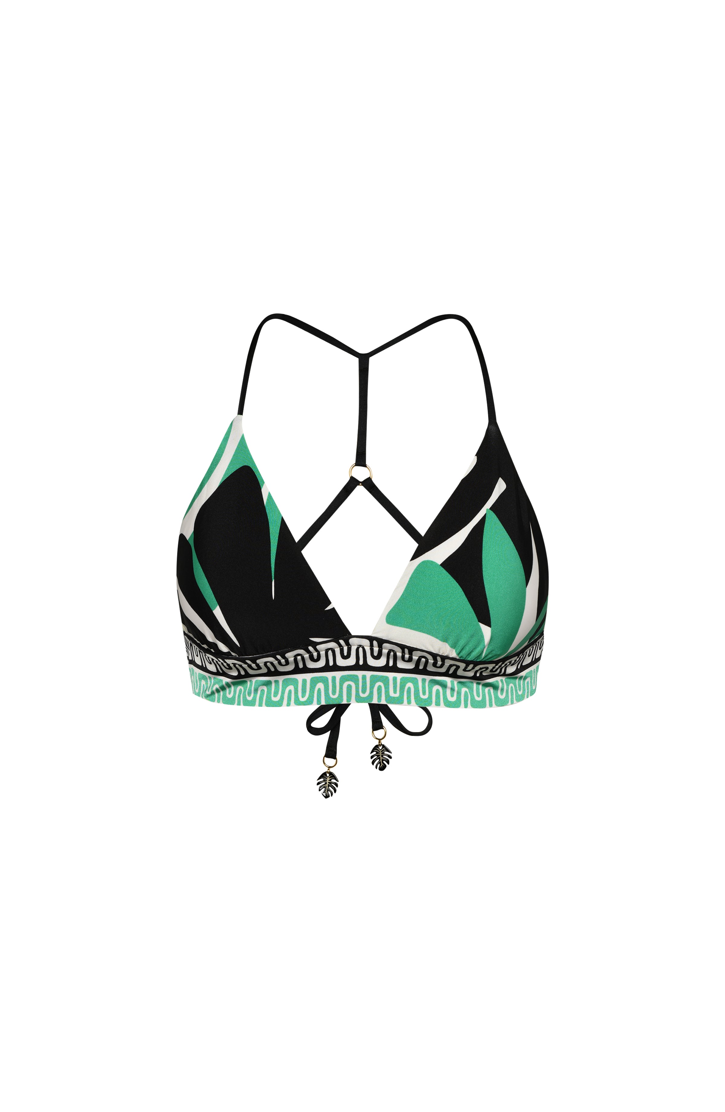 Sunshine 79 Monstera Banded Triangle Top - FINAL SALE – LA BLANCA