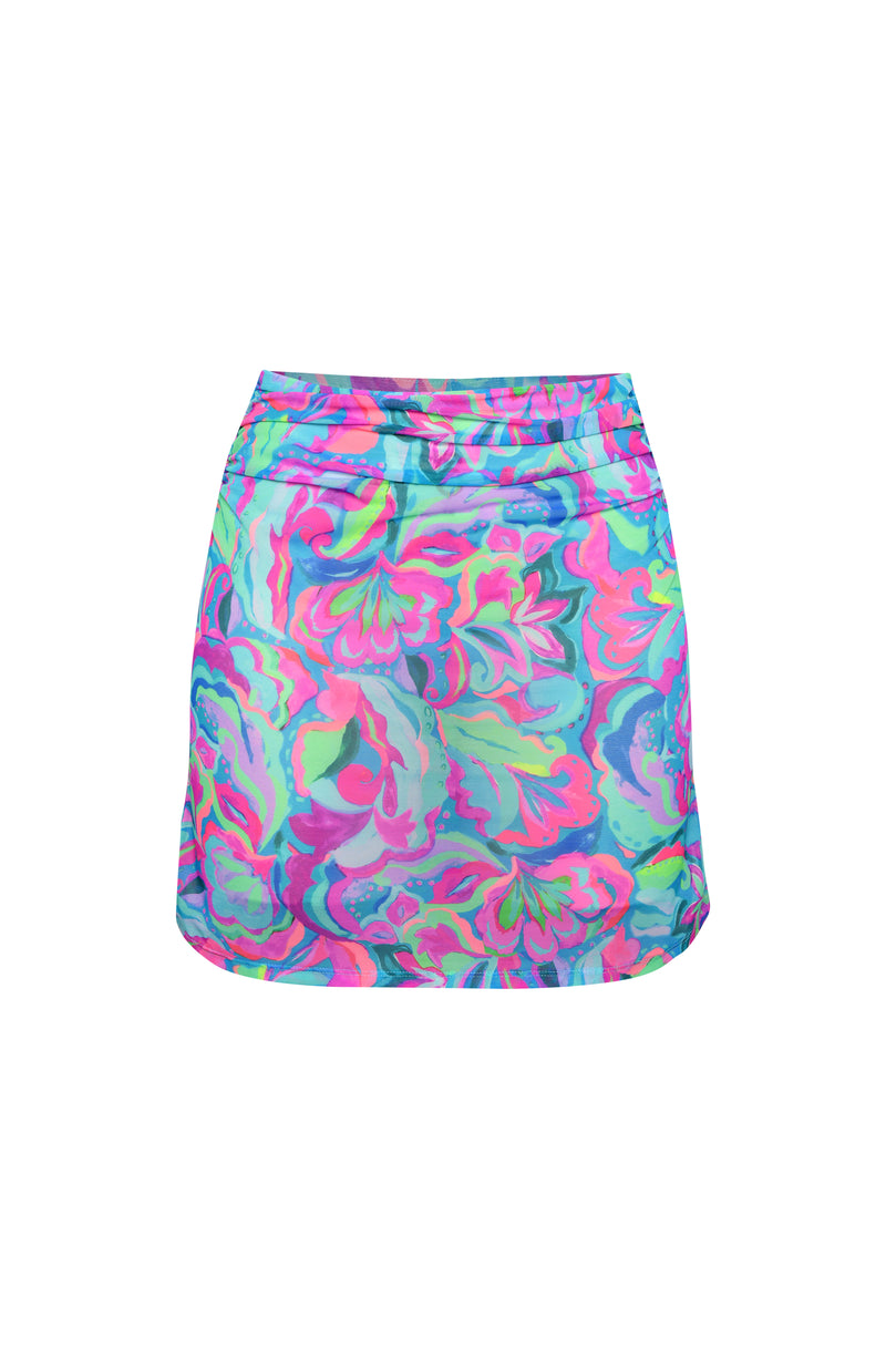 Image of the Sunshine 79 Swirltopia Pull-On Short Skirt.