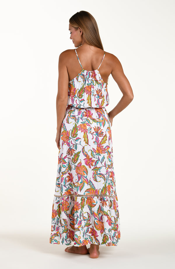 Sunshine 79 Wild Vines Tiered Maxi Dress