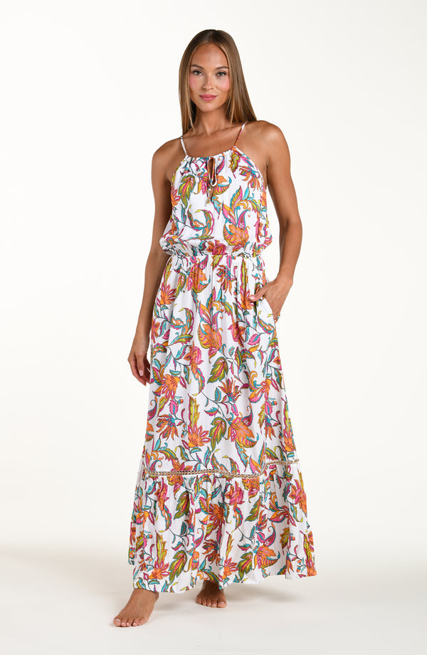 Sunshine 79 Wild Vines Tiered Maxi Dress