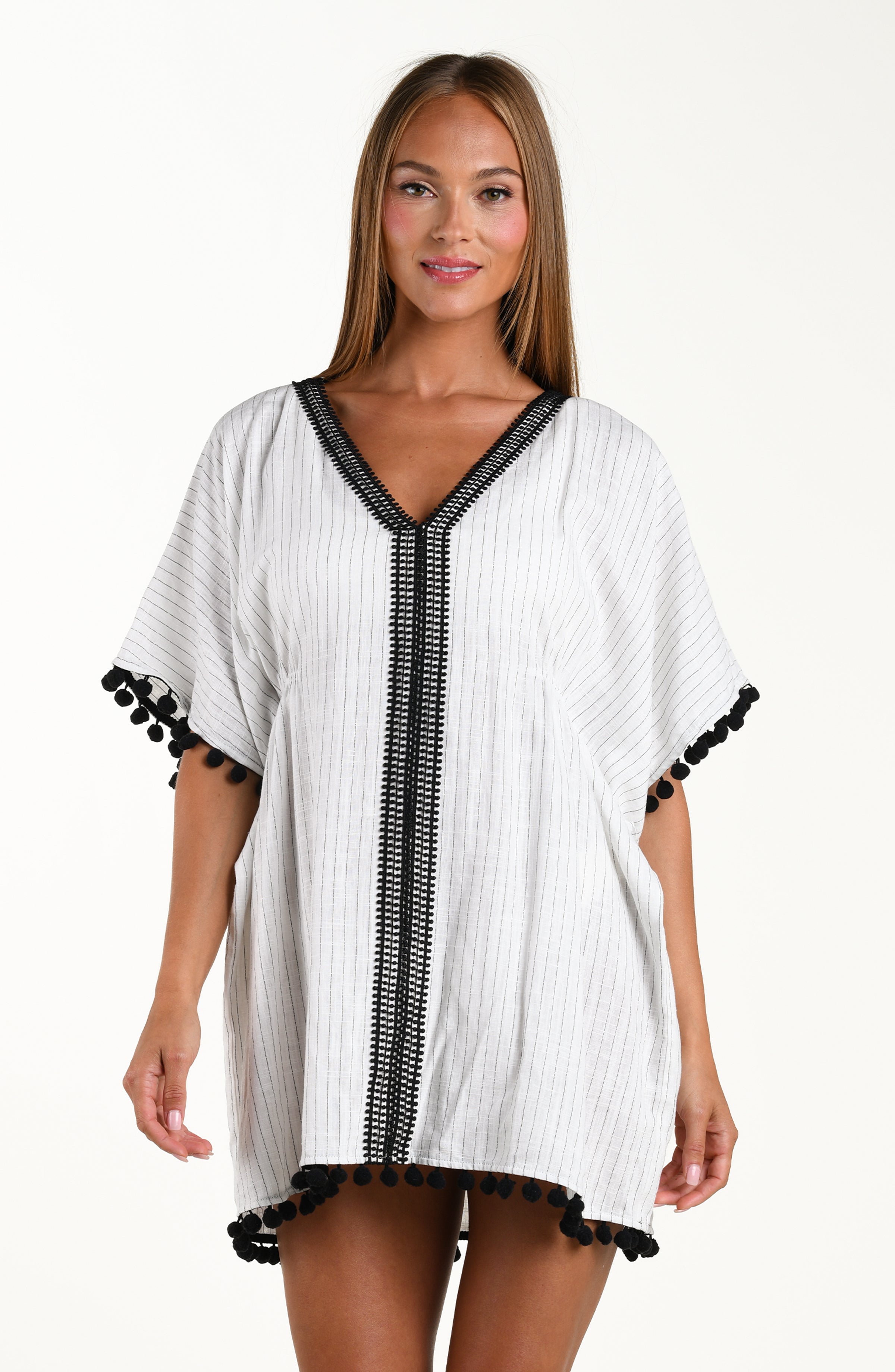 Sunshine 79 Safari Chic V-Neck Tunic – LA BLANCA