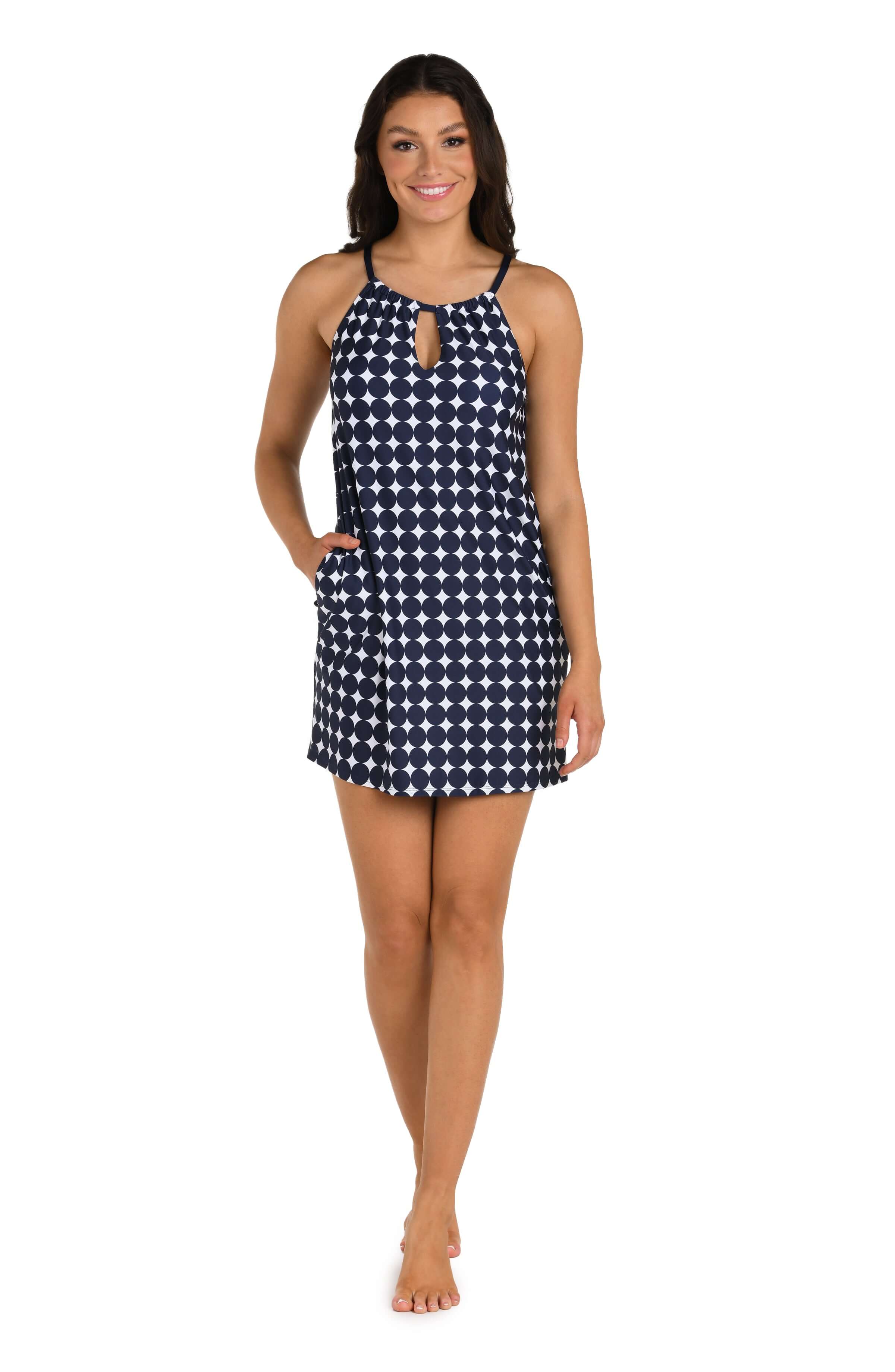 24th & Ocean Ibiza Palms High Neck Shift Dress Cover Up main image 1
