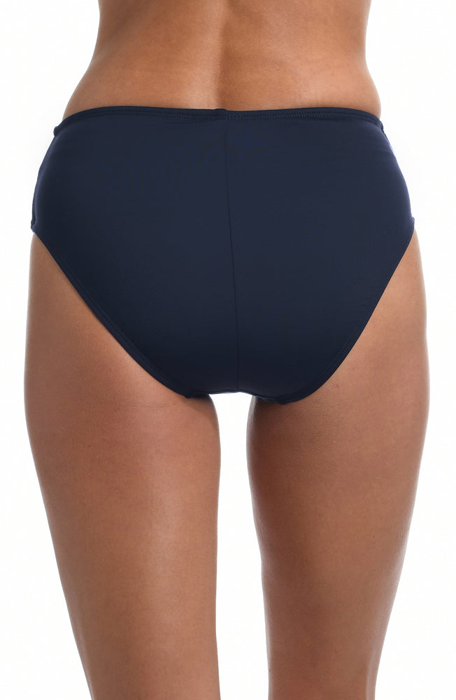 La Blanca – Slip Bikini Donna Vita Media Con Dettaglio Torsolo – Colore Sienna, Taglia 50