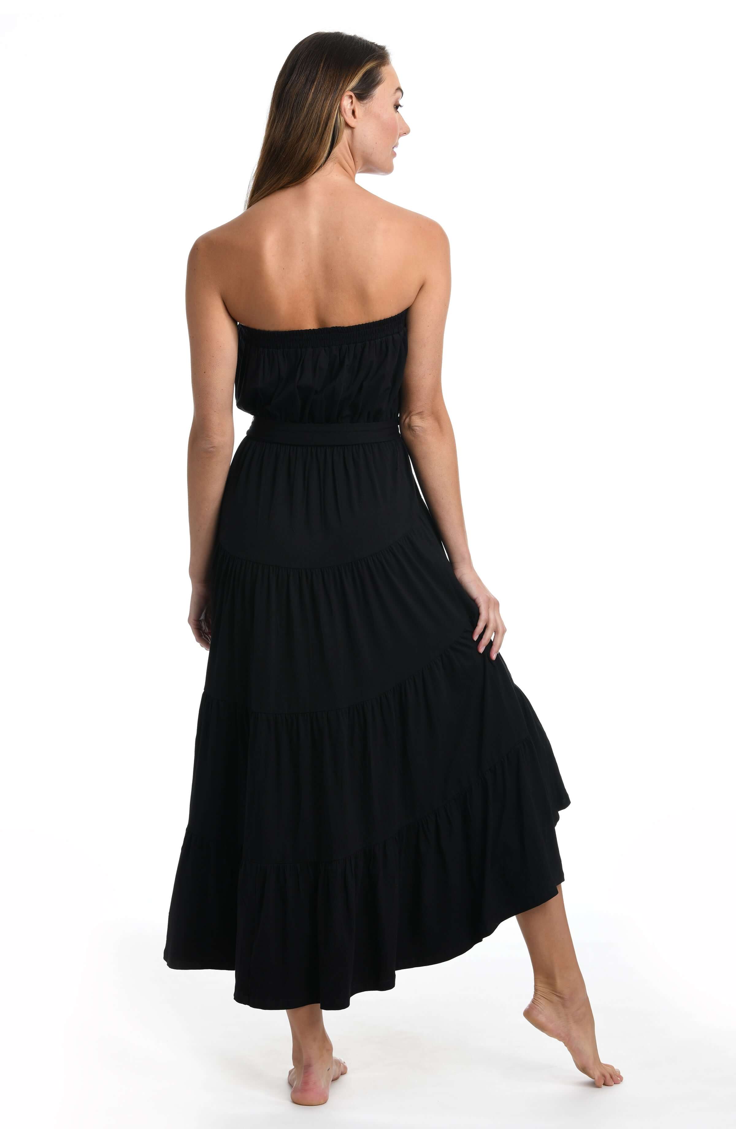 La Blanca Strapless Cover-Up Dress - Black - Size XL La Blanca Strapless Cover-Up Dress - Black - Size XL